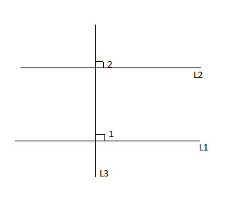 Converse Perpendicular Transversal Theorem proof: Line perpendicular to 2 parallel lines