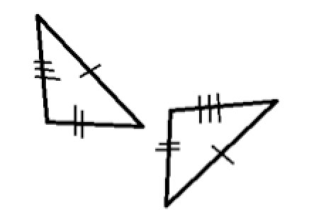 rotated congruent triangles