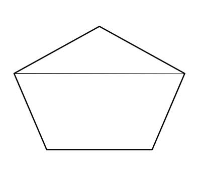 Pentagon with triangle and quadrilateral