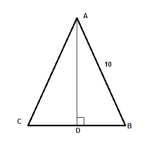 Finding the Area of an Isosceles Triangle