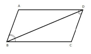 parallelogram with diagonal