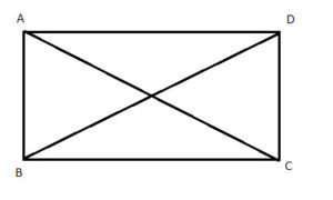 rectangle with diagonals