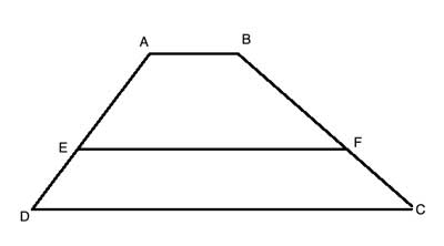 trapezoid with two equal parts