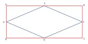 rhombus formed by joining midpoints of a rectangle