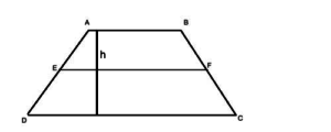 area of trapezoid with median
