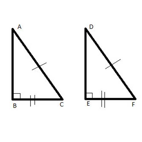 Congruent right triangles - HL Theorem